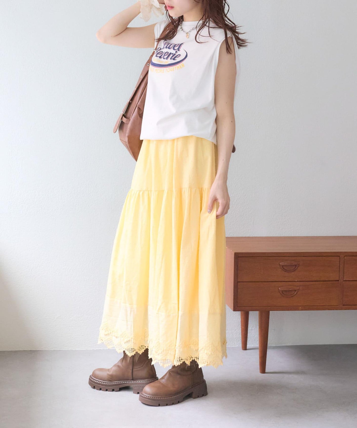 w closet 復古蕾絲半身裙