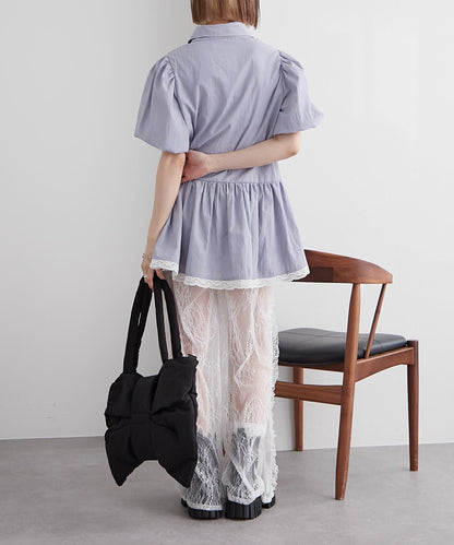 w closet 復古蕾絲 褲子