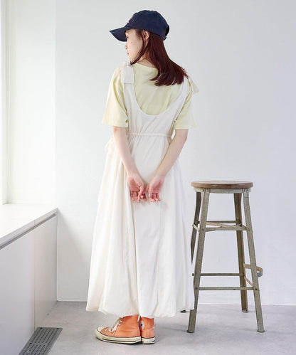 肩部蝴蝶結 蓬鬆廓形 連衣裙