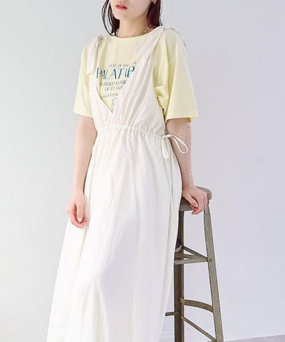 肩部蝴蝶結 蓬鬆廓形 連衣裙