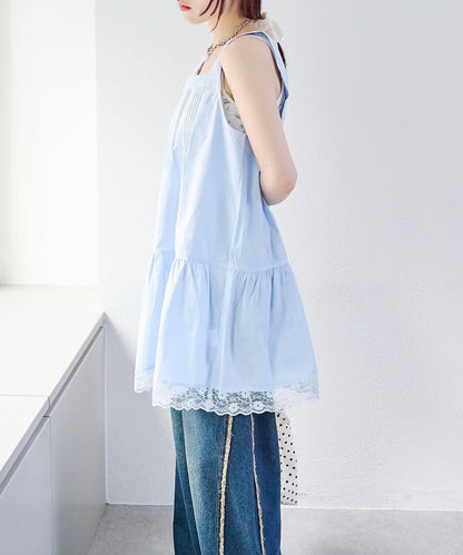 w closet 復古蕾絲迷你連衣裙