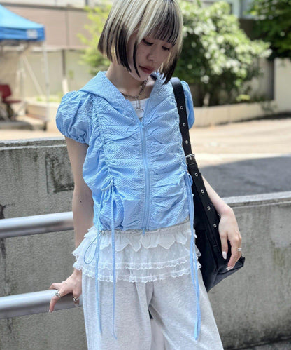 連帽拉鍊短外套