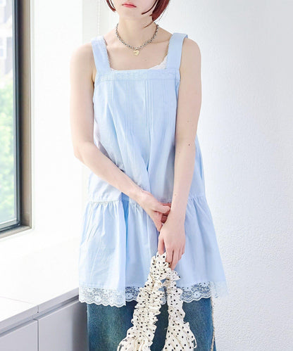 w closet 復古蕾絲迷你連衣裙