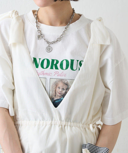 肩部蝴蝶結 蓬鬆廓形 連衣裙