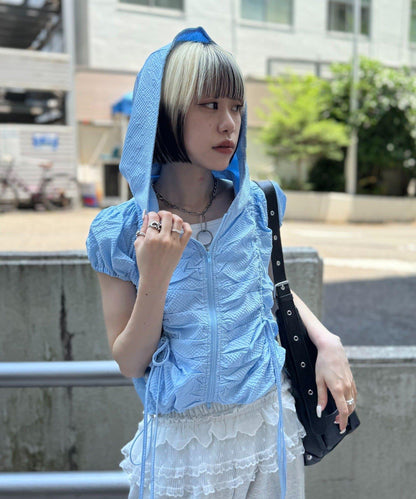 連帽拉鍊短外套