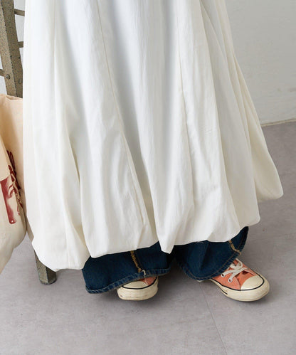 肩部蝴蝶結 蓬鬆廓形 連衣裙