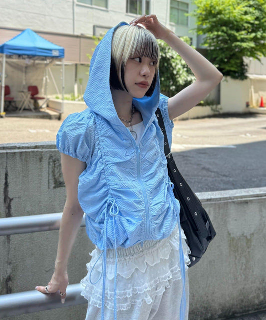 連帽拉鍊短外套