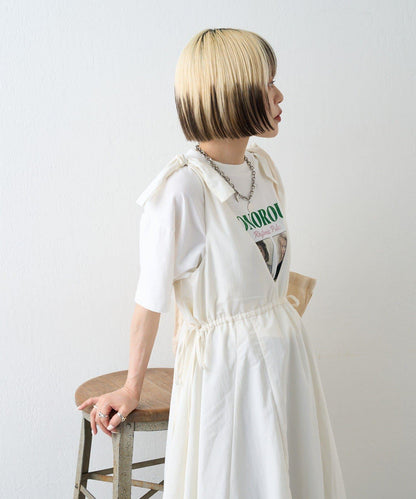 肩部蝴蝶結 蓬鬆廓形 連衣裙