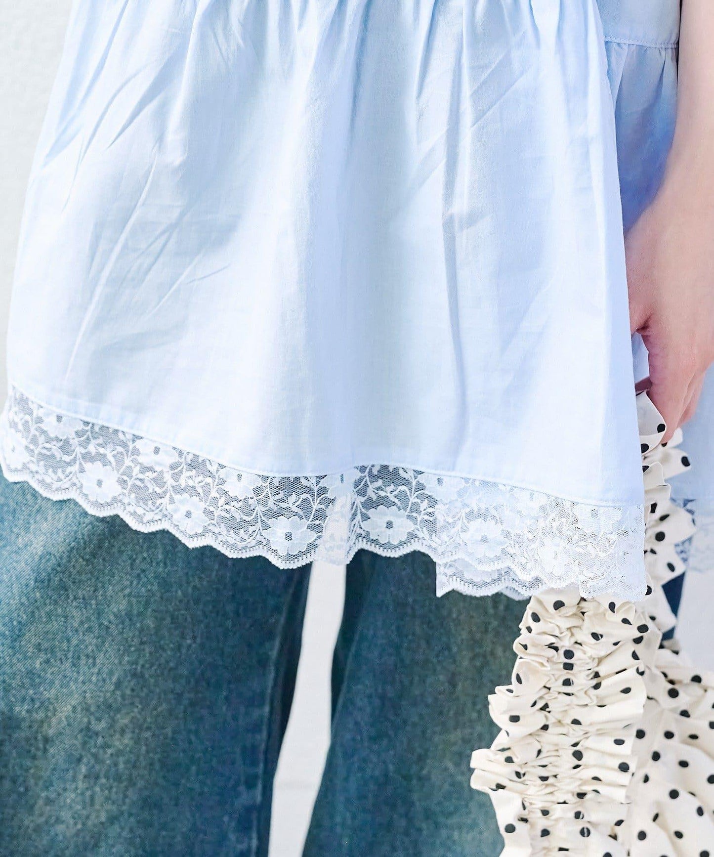 w closet 復古蕾絲迷你連衣裙