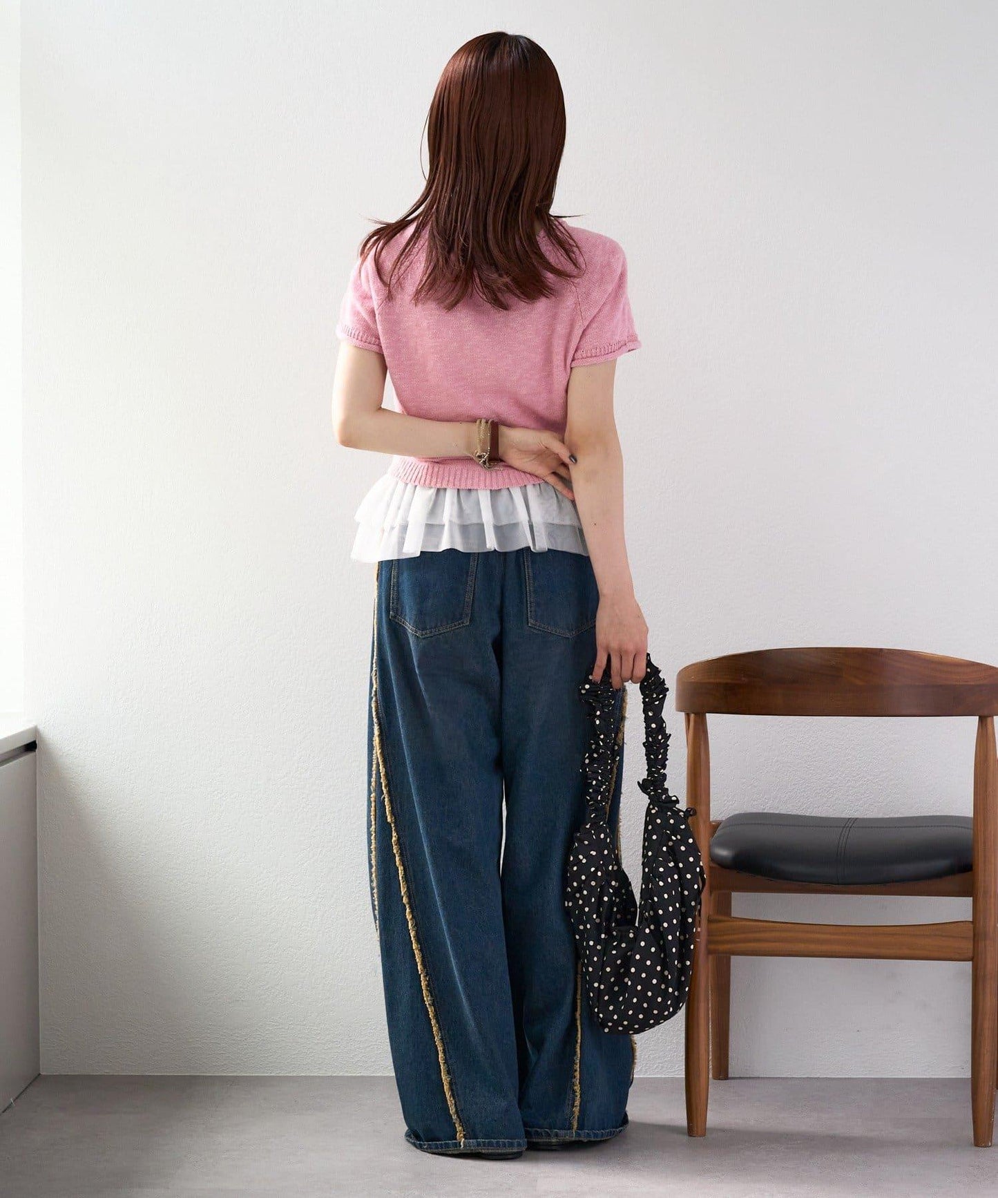 I LOVE 字母針織上衣