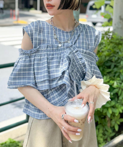 多穿法荷葉邊襯衫