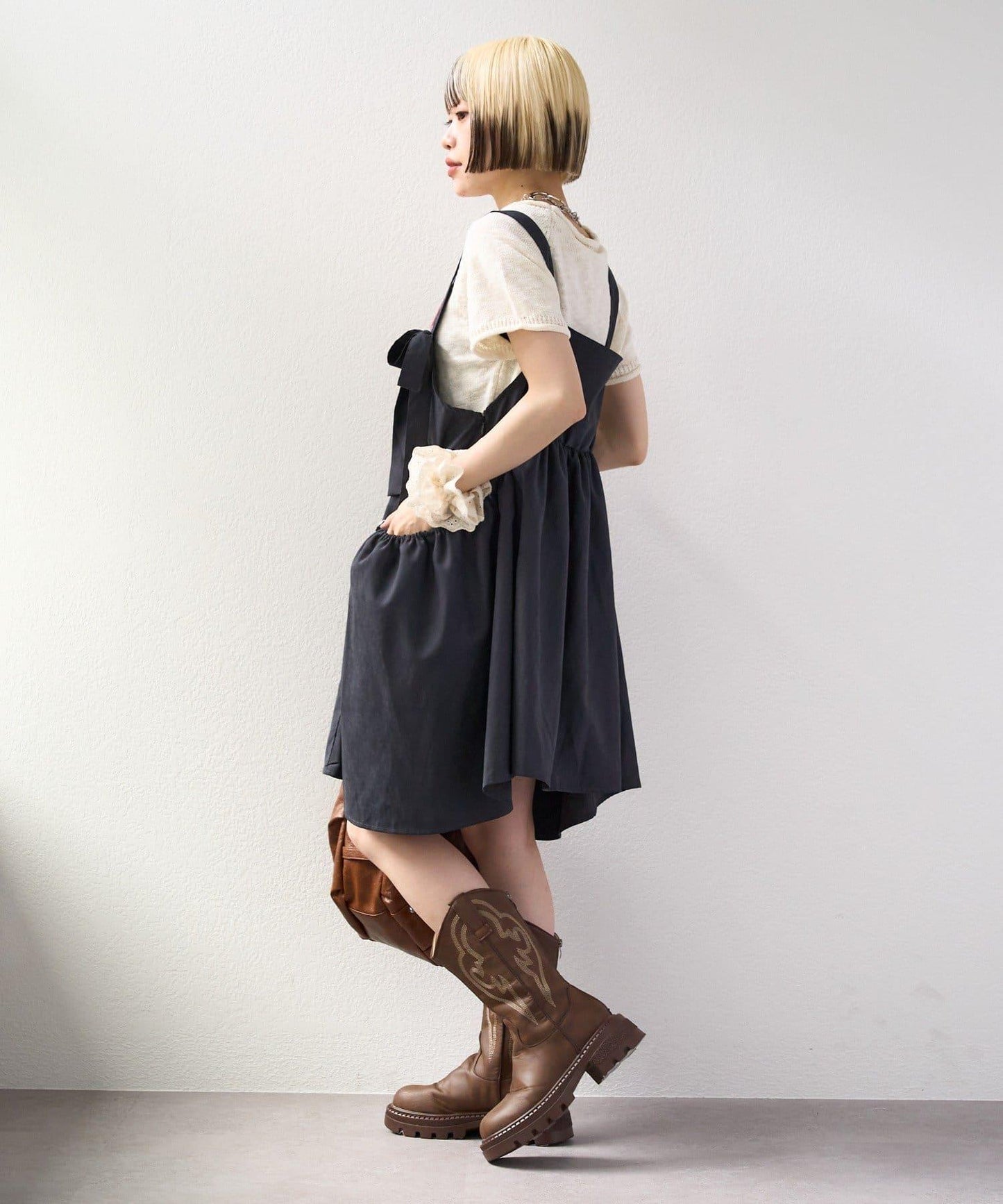 I LOVE 字母針織上衣