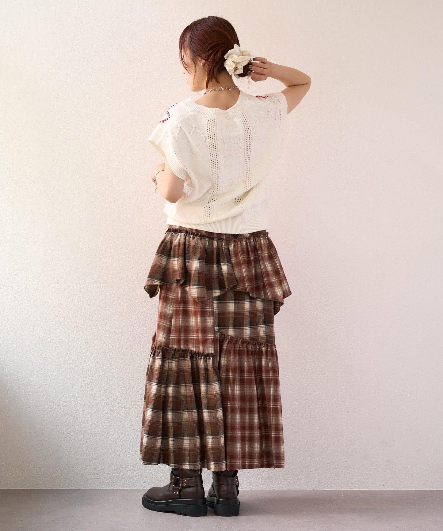 w closet 愛心刺繡 針織背心