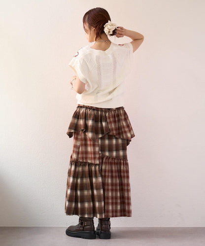 w closet 愛心刺繡 針織背心