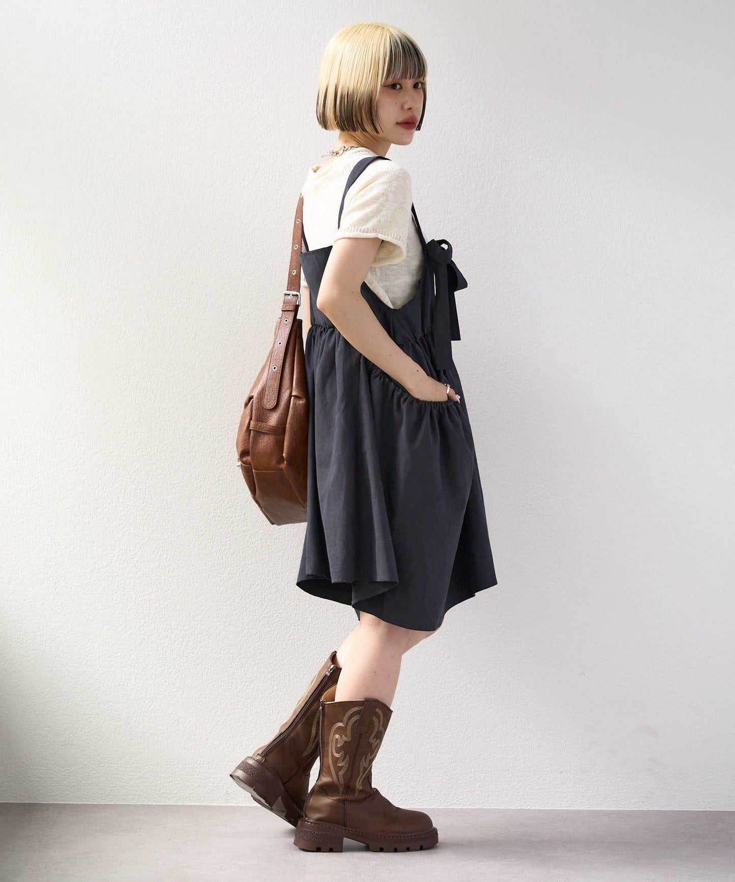 I LOVE 字母針織上衣