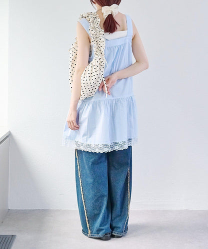 w closet 復古蕾絲迷你連衣裙