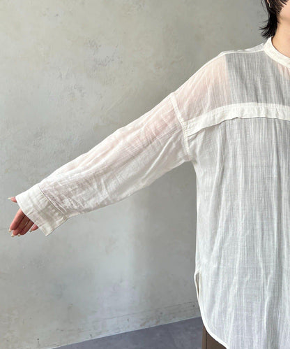 人造棉聚酯褶皺襯衫