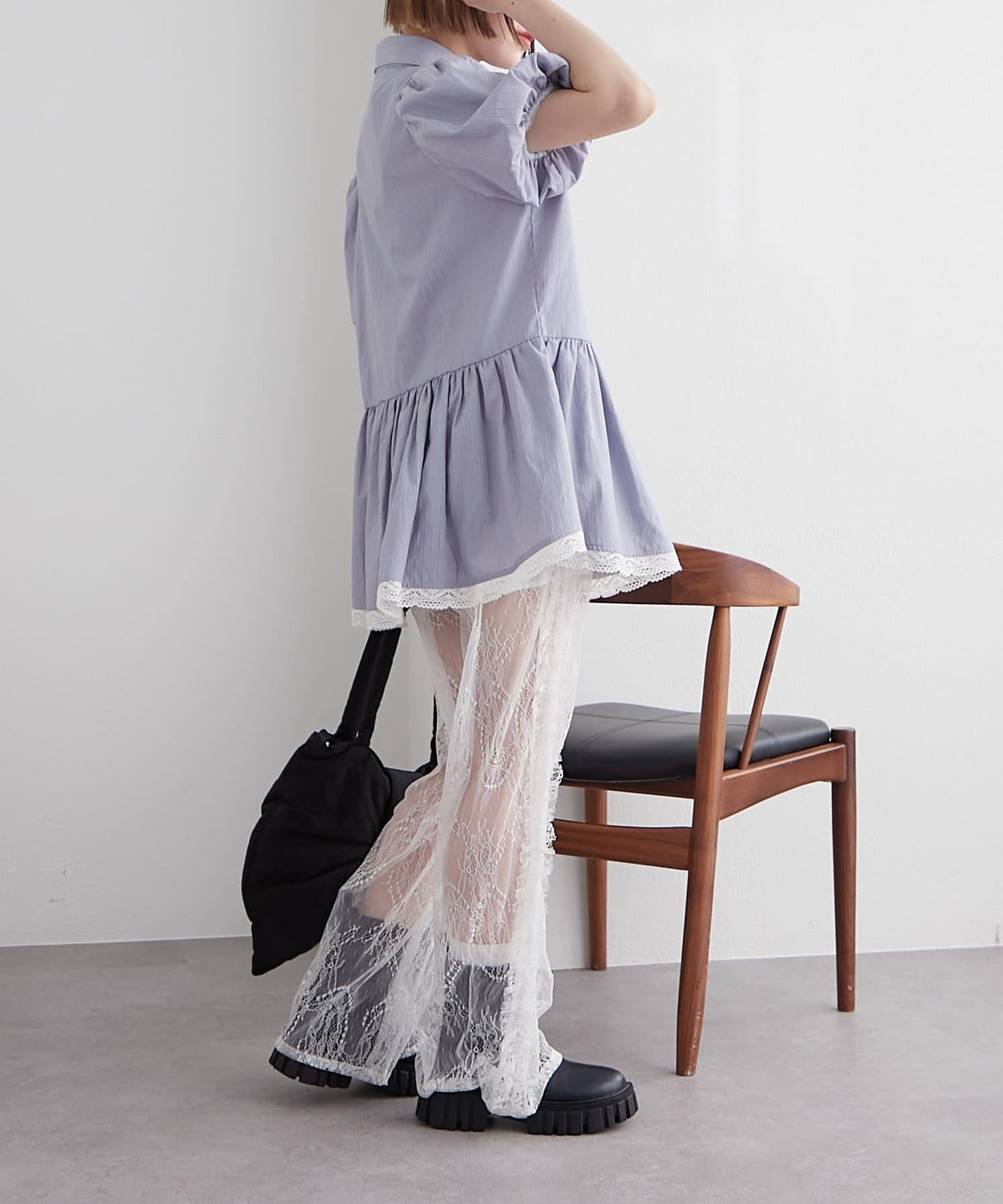 w closet 復古蕾絲 褲子