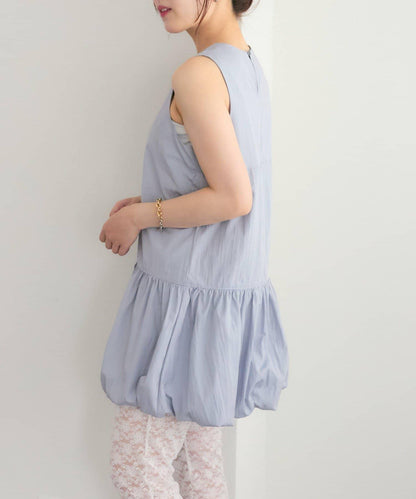 褶皺領 氣球廓形 連衣裙