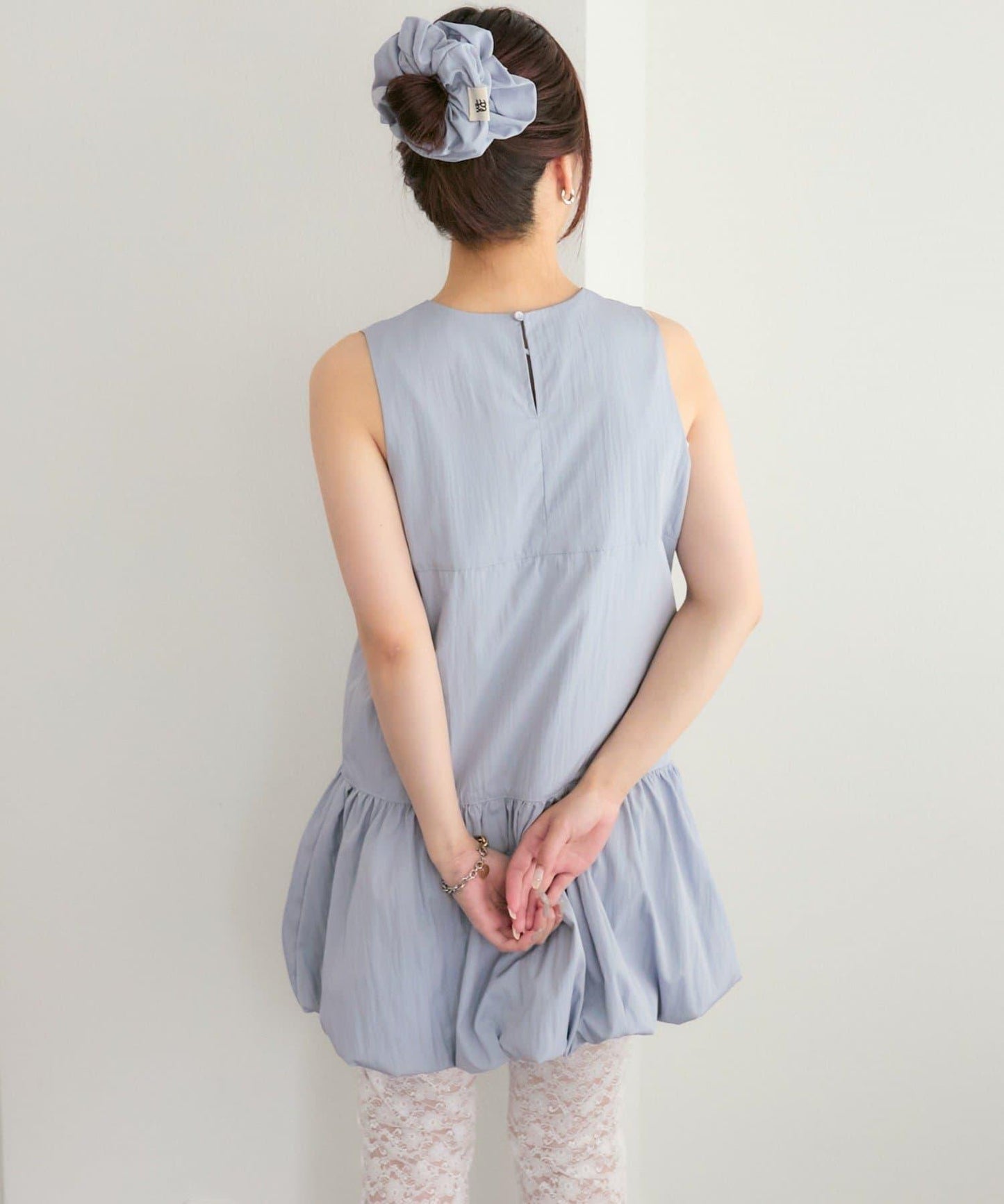 褶皺領 氣球廓形 連衣裙