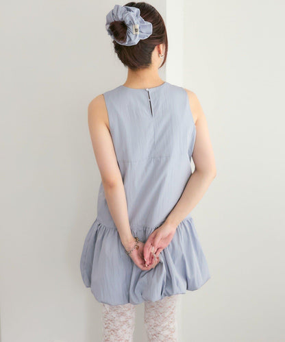 褶皺領 氣球廓形 連衣裙