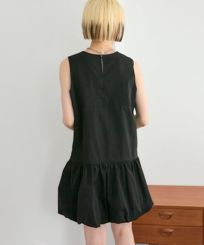 褶皺領 氣球廓形 連衣裙