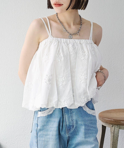 2WAY 氣球廓形 蕾絲 吊帶背心