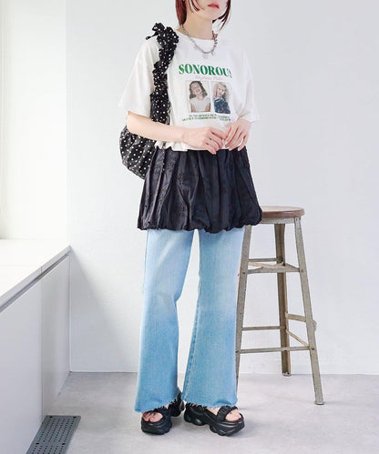 2WAY 氣球廓形 蕾絲 吊帶背心