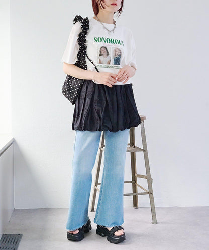 2WAY 氣球廓形 蕾絲 吊帶背心