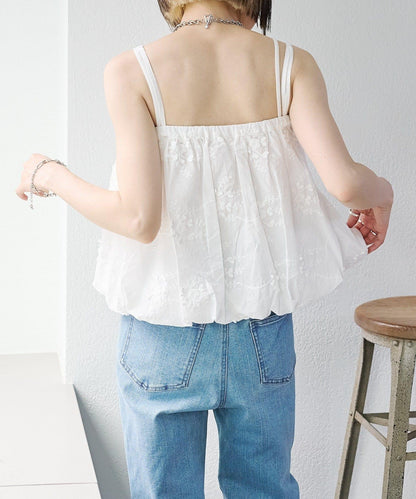 2WAY 氣球廓形 蕾絲 吊帶背心