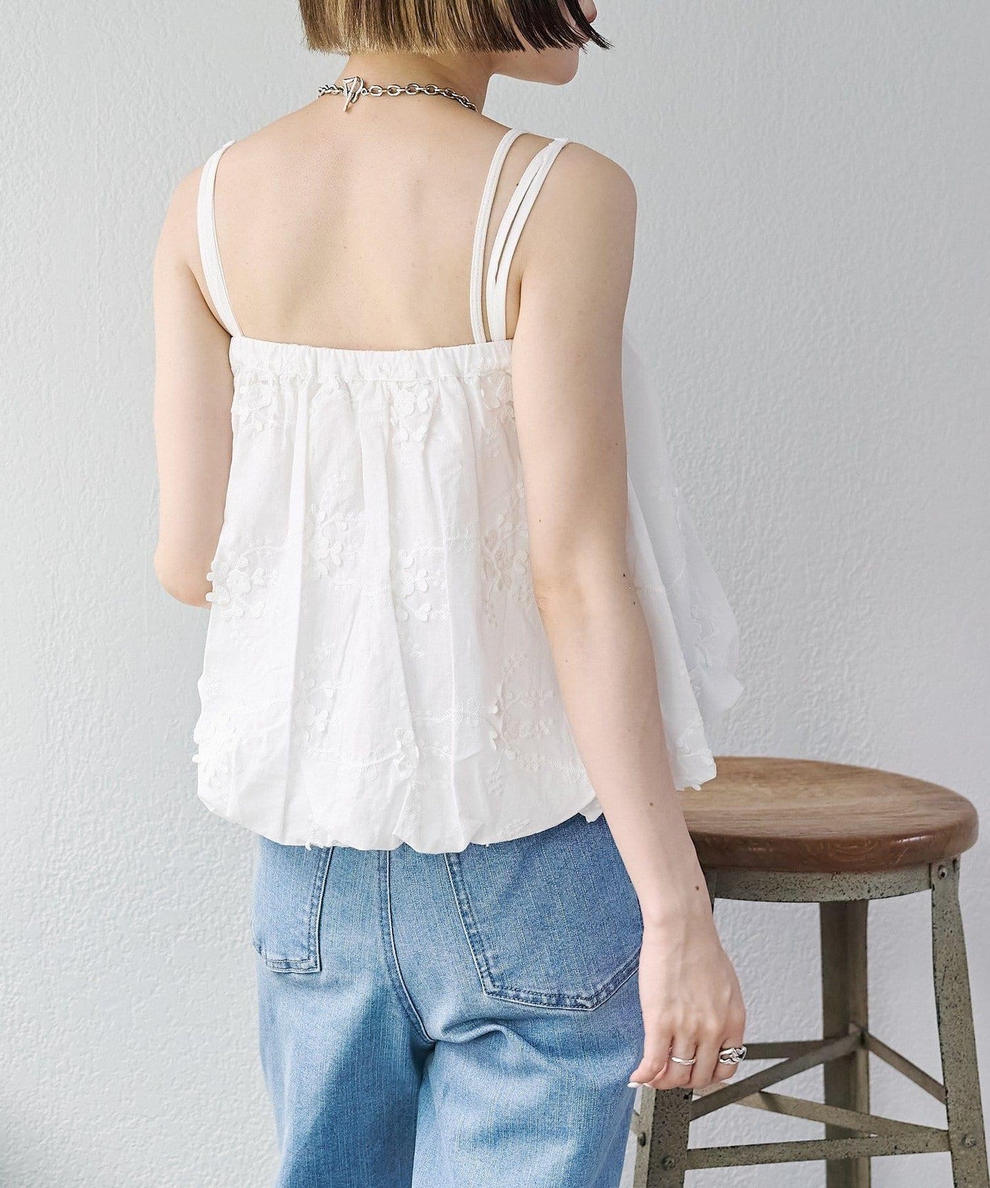 2WAY 氣球廓形 蕾絲 吊帶背心