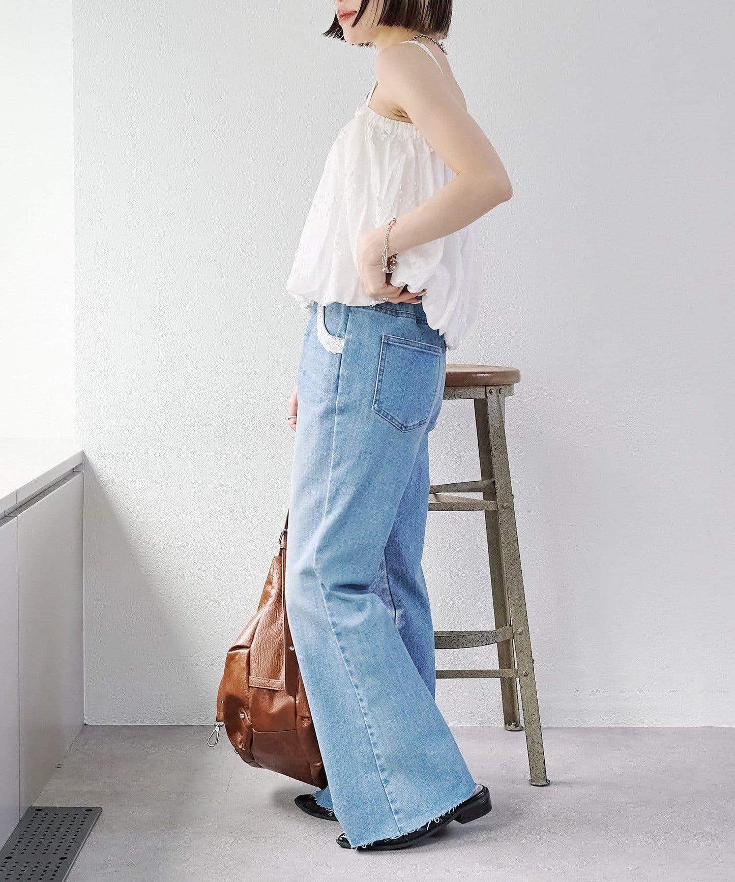 2WAY 氣球廓形 蕾絲 吊帶背心