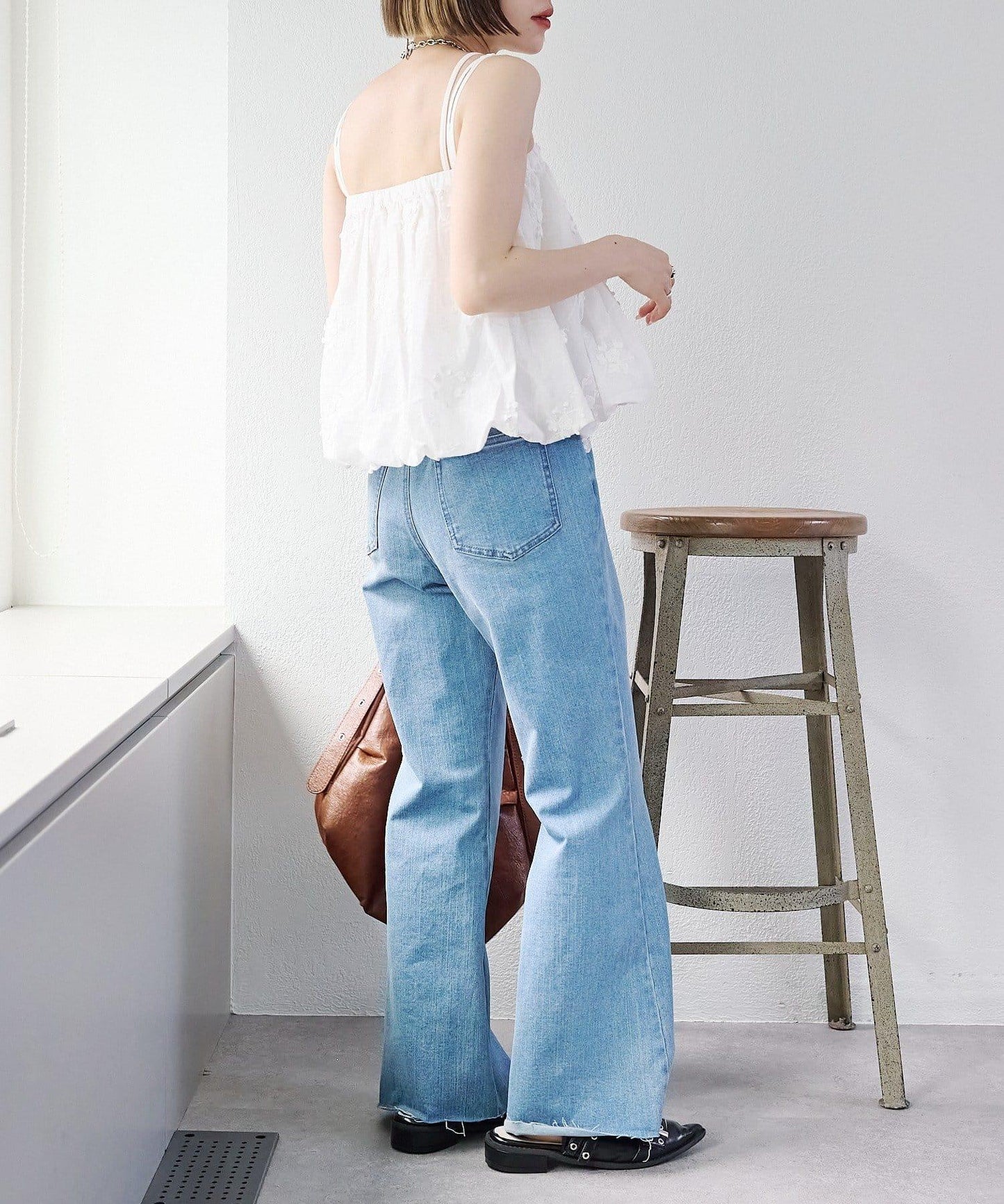 2WAY 氣球廓形 蕾絲 吊帶背心