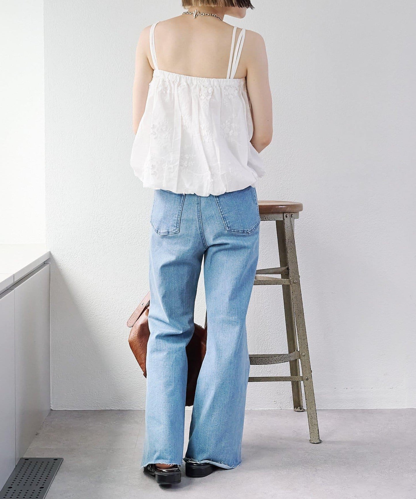 2WAY 氣球廓形 蕾絲 吊帶背心