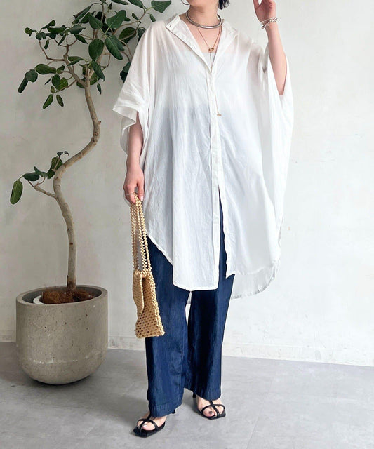 寬鬆版型襯衫連衣裙