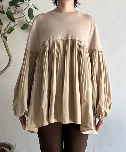 襯衫拼接針織套頭衫