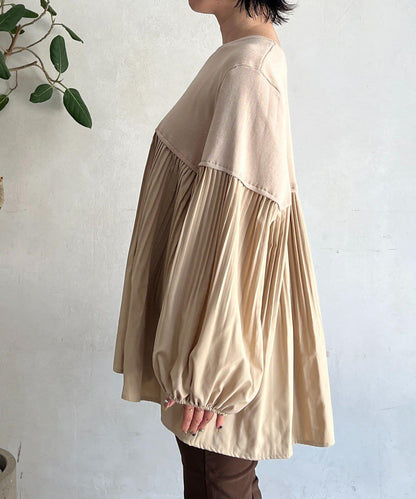 襯衫拼接針織套頭衫