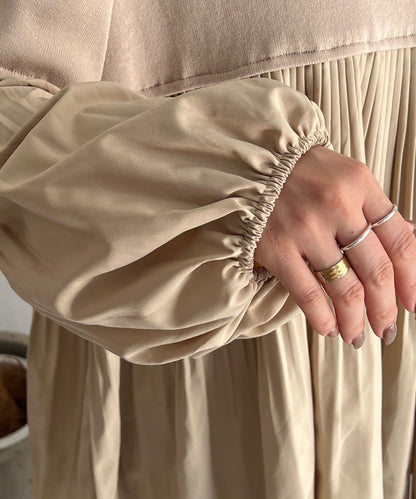 襯衫拼接針織套頭衫