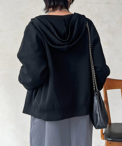 輕量配色亮片線條連帽衫