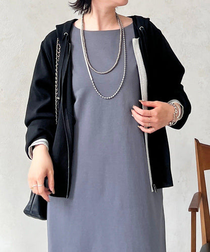 輕量配色亮片線條連帽衫