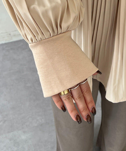 剪裁褶皺套頭衫