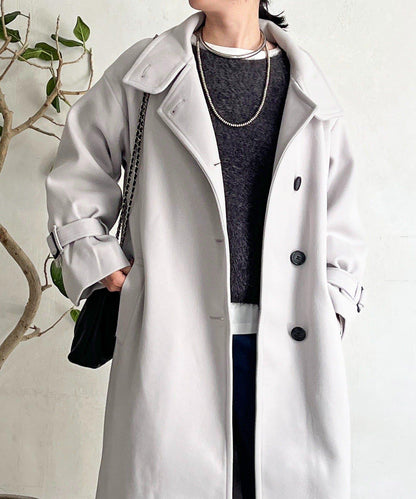 立領長款大衣