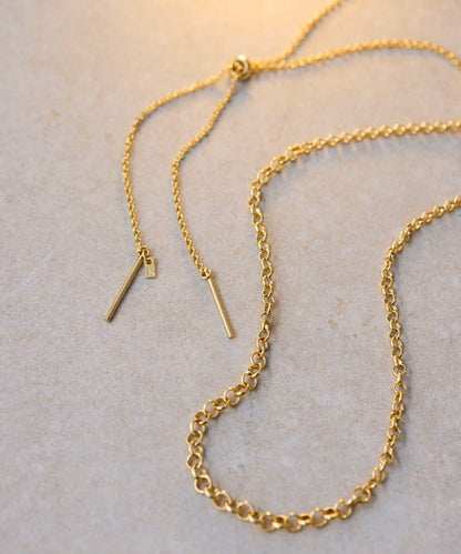 漸變色滑動項鍊