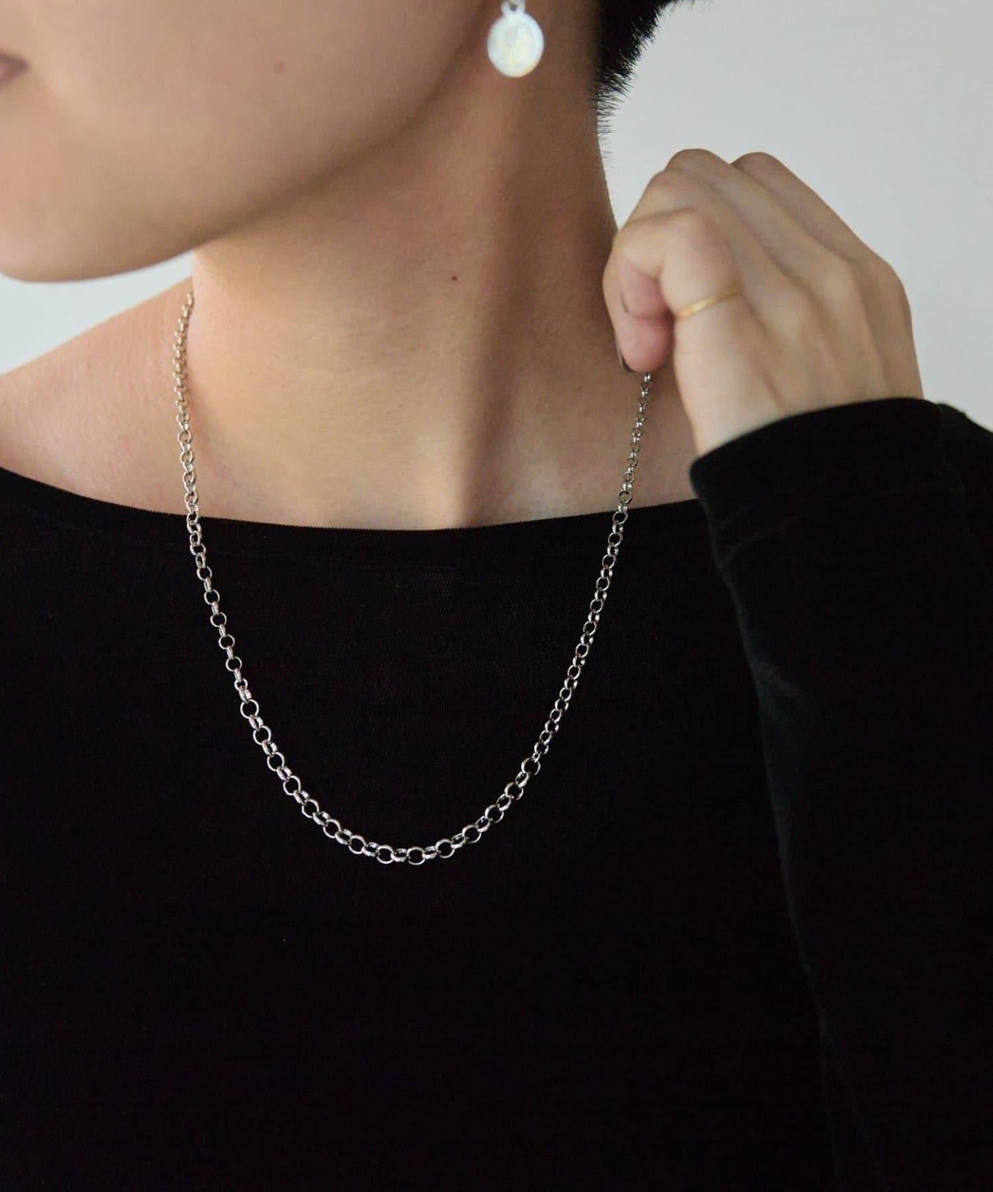 漸變色滑動項鍊