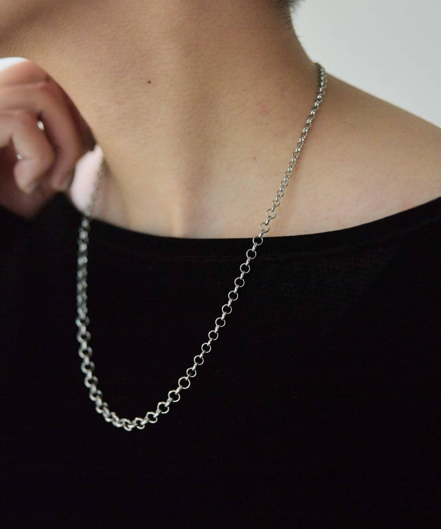 漸變色滑動項鍊