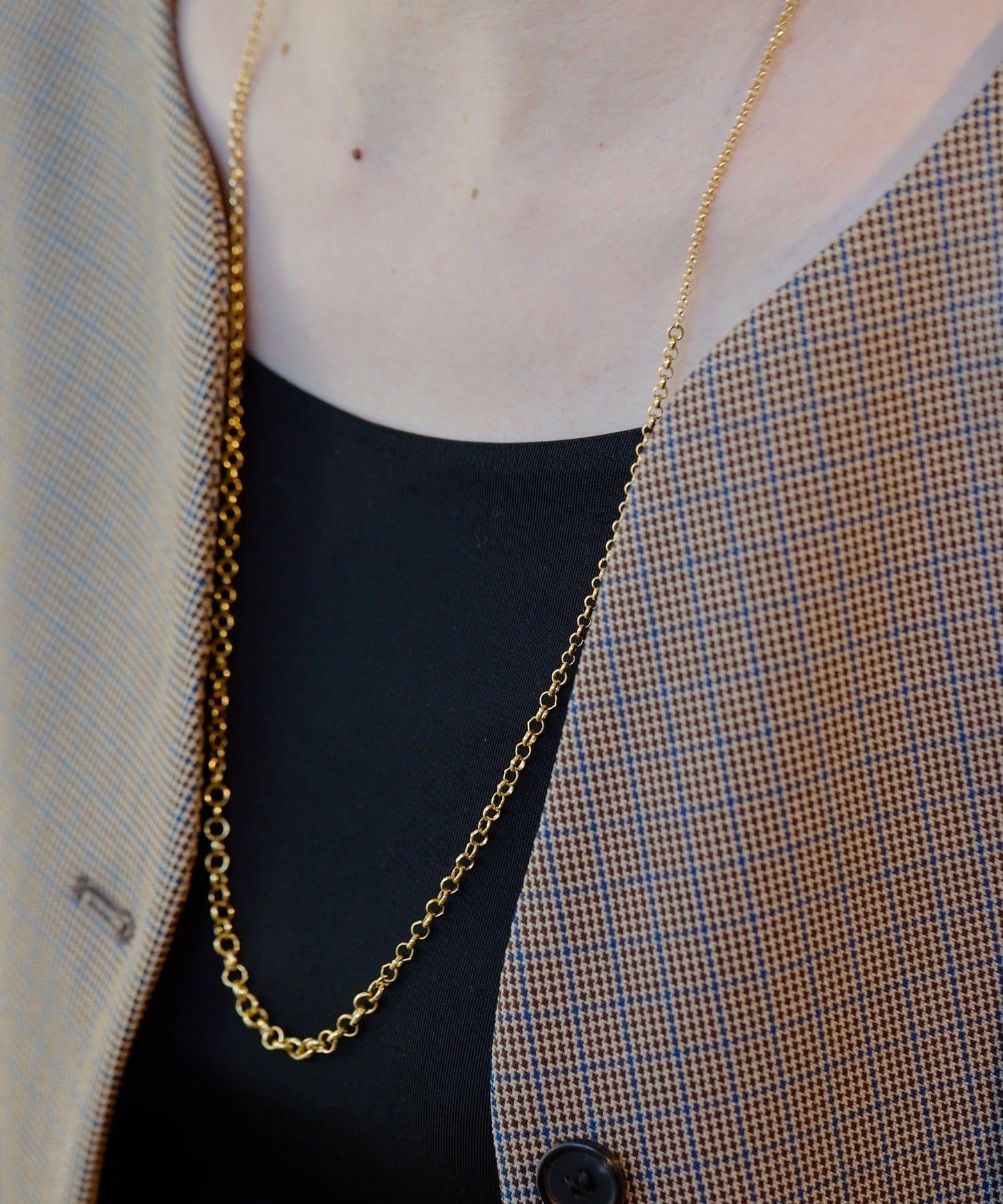 漸變色滑動項鍊