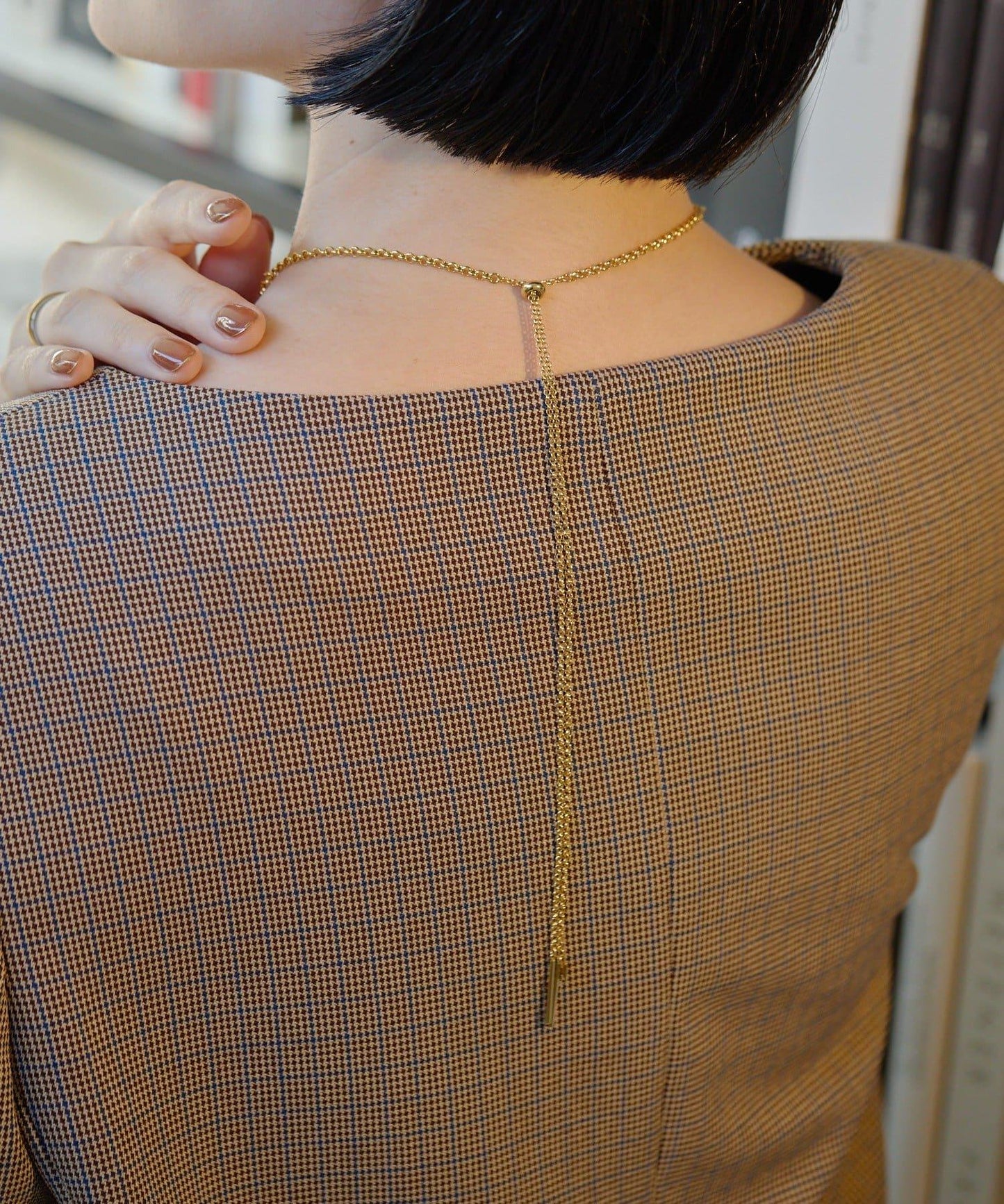 漸變色滑動項鍊