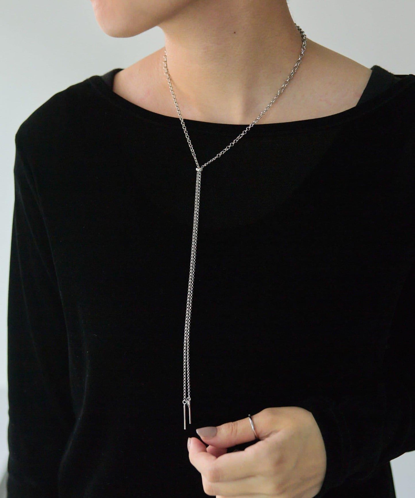 漸變色滑動項鍊