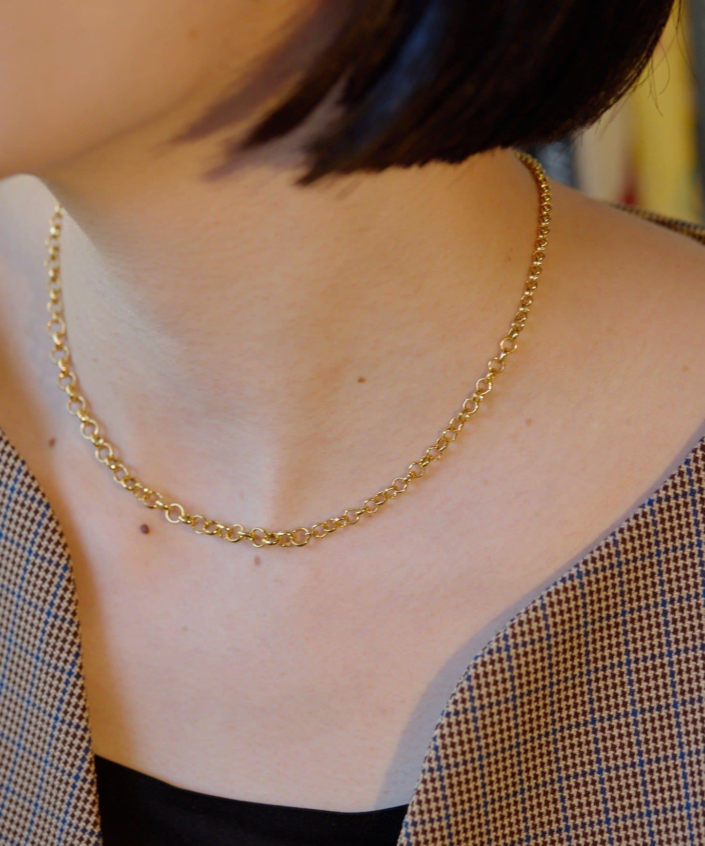 漸變色滑動項鍊