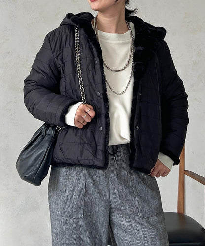 可雙面穿仿皮草夾克